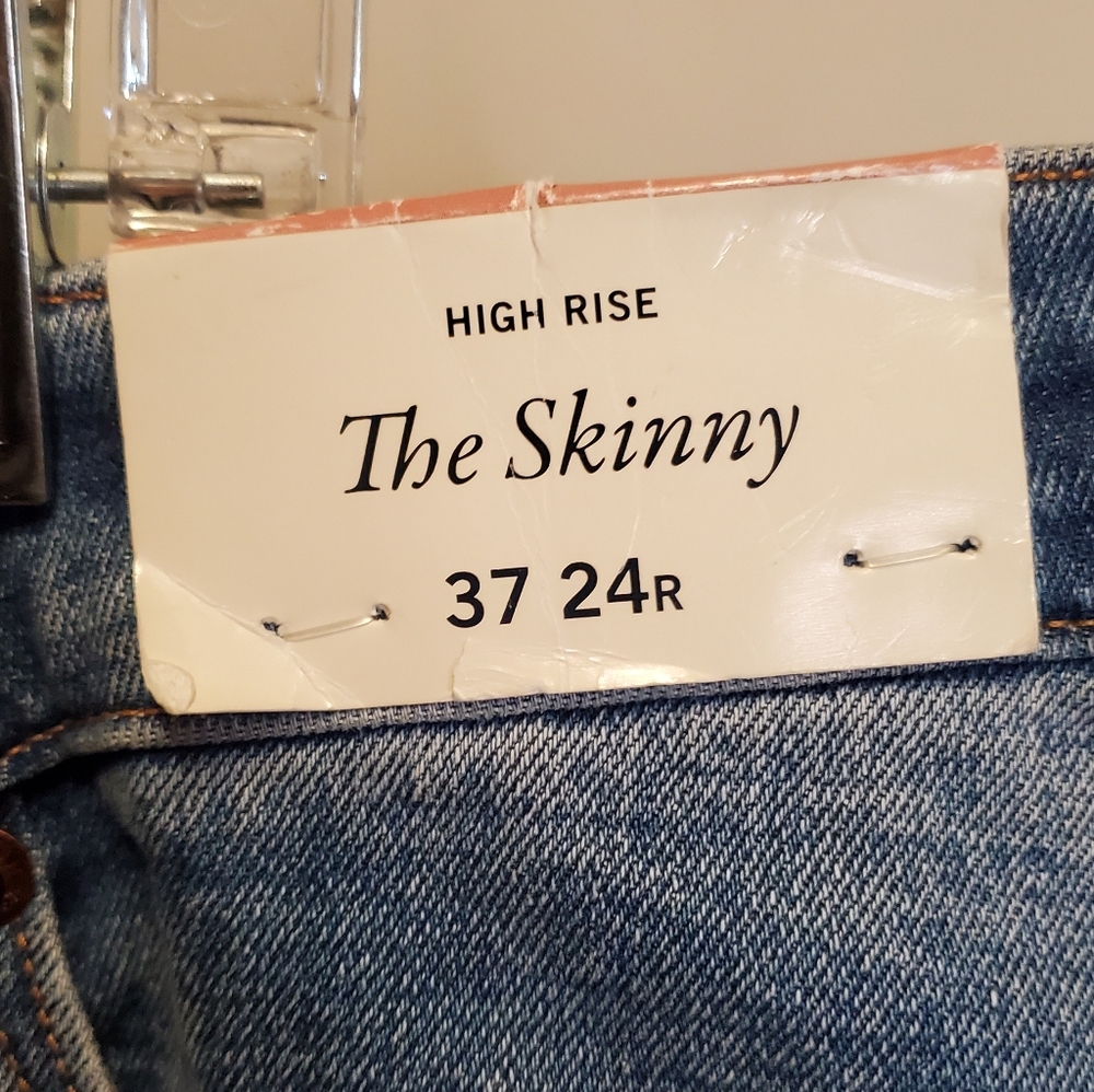 355. NWT Abercrombie & Fitch The Skinny Ankle Curve Love High Rise Jeans - Picture 3 of 4
